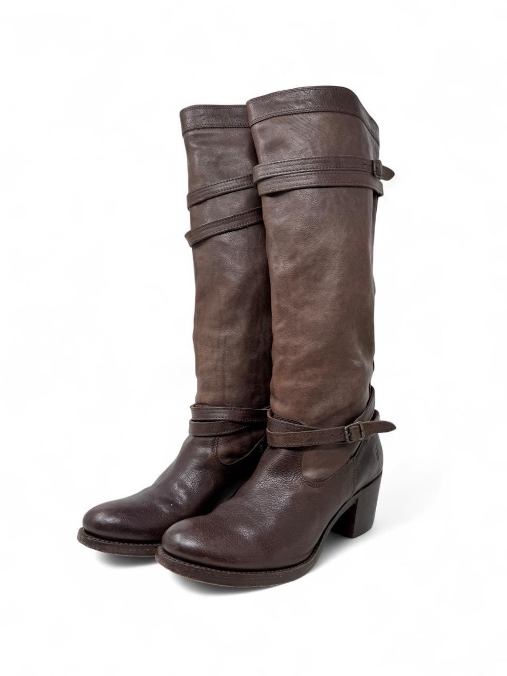 Frye Jane brown leather boots